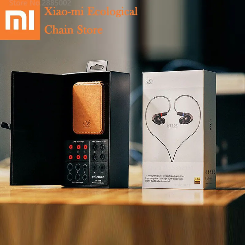 Xiaomi ME100 HIFI наушники MMCX 3,5 мм Высокоточный медный кабель съемный бас стерео CD звук качественные беруши