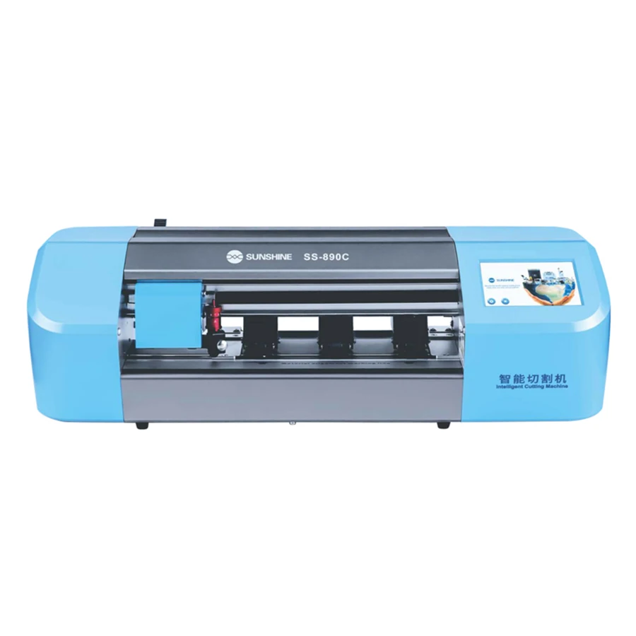 SS-890C Auto Film Cutting Machine For Mobile Phone LCD Screen Protecting Back Cover Film With Flexible Hydrogel Film afbeelding