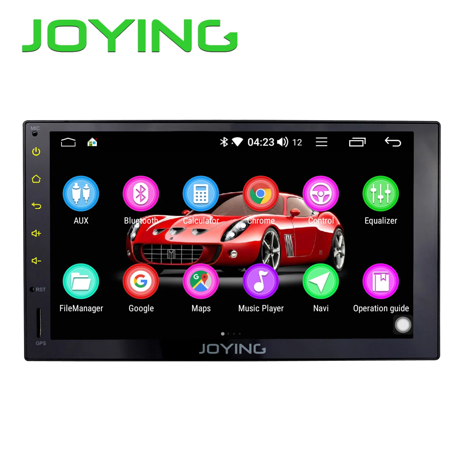 Top 7"Double 2 Din Head Unit GPS Navigation Octa Core Android 8.1 Universal Car Radio Cassette Stereo No DVD Player Built-in DSP 5