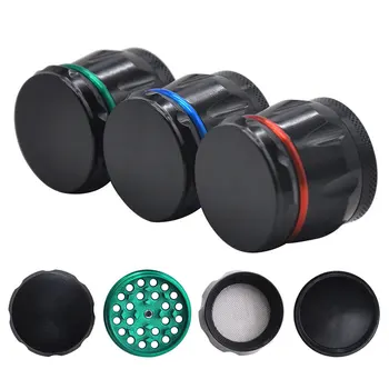 

Diameter 43mm Drum Style Hand-operated Metal Grinder Tobacco Cigarette Smoking Supplies Four-layer Herb Vanilla Crusher Breaker