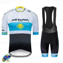 2020 Newest Summer Astana Cycling Jersey Short Sleeve Maillot Ropa Ciclismo Uniformes Quick-dry Bike Clothing MTB Cycle Clothes