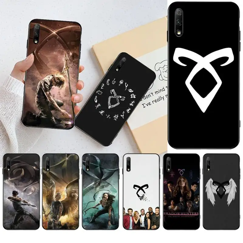 Черный чехол для телефона из ТПУ с логотипом Shadowhunters Корпус Корпуса Huawei Honor 30 20 10 9 8