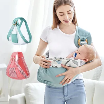 

Baby Wrap Carrier Newborn Sling Dual Use Infant Nursing Cover Carrier Mesh Fabric Breastfeeding Carriers For Baby Care (0-36M)