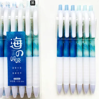 

1PC Cute Lives In The Sea Mermaid Gel Pen Rollerball Pen Writing Tool Student Stationery School Office Supply