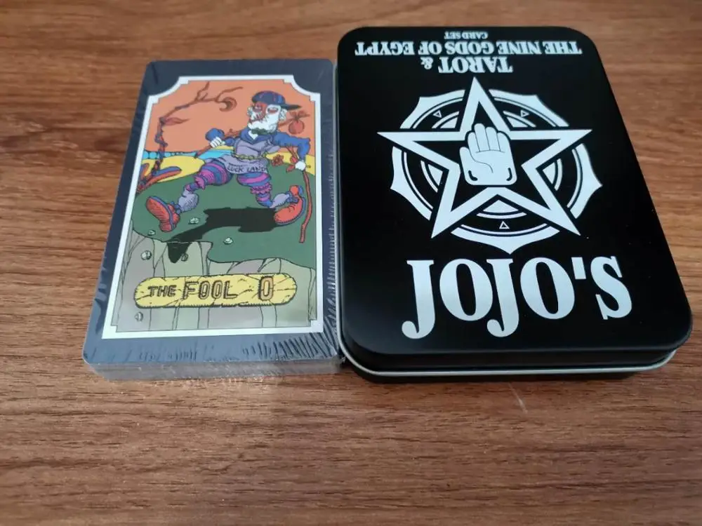 

NEW Paper Tarot 22 Grand Akana 9 Royal Gods Anime JoJo's Bizarre Adventure Dio Jotaro Kujo Joseph Bruno Bucciarati Metal boxed