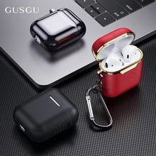 Кожаный чехол для Airpods для Air Pods Чехлы Bluetooth наушники защита для кожи для Airpod чехол Аксессуары для наушников
