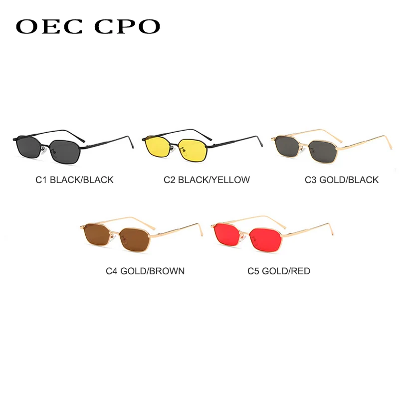 OEC CPO Small Square Sunglasse Women Men Brand Steampunk Metal Frame Sunglasses Men Retro Glasses UV400 Eyeglasses O949 Best Sellers In Accessories