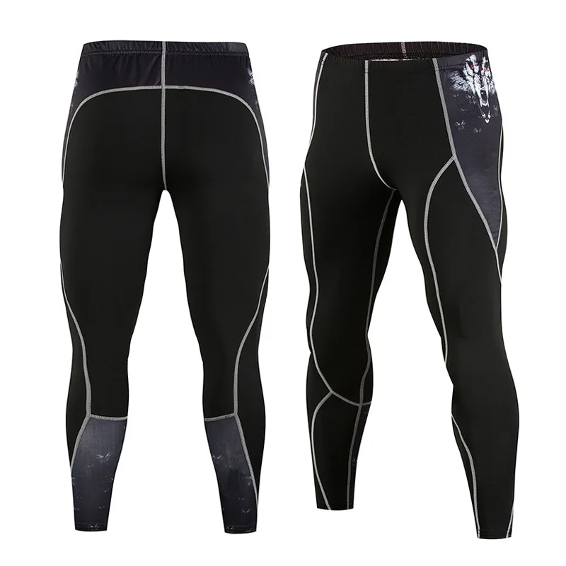 Мужские компрессионные колготки для бега, футбола, тренировочные штаны, мужские спортивные штаны для фитнеса, леггинсы для бега