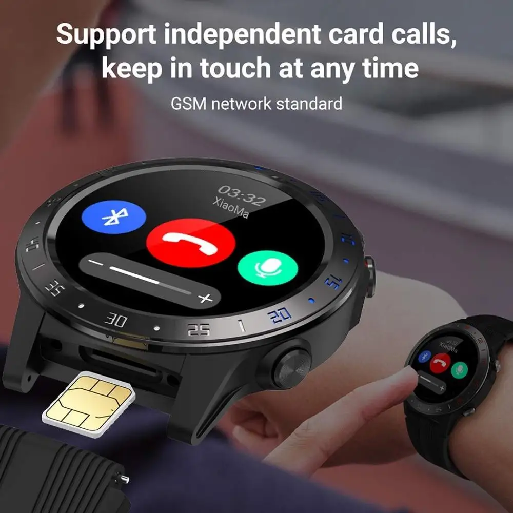 Nennbo M5S Smart GPS Watch Support SIM & Bluetooth Phone Call IP67 Waterproof Heart Rate Monitor Fitness Bracelet