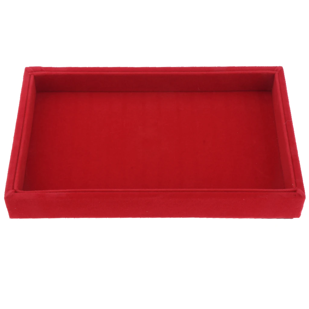 Velvet Necklace Bracelet Earring Anklet Jewelry Display Tray Case Organizer for Jewelry Store Home Use