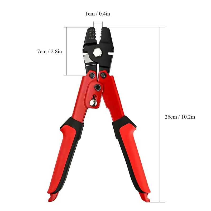 

Fishing High Carbon Steel 0.1-2.2Mm Tube Crimping Fishing Pliers Terminal Fishing Line