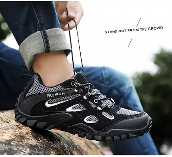 

ankle boots Classics Style Men Hiking Shoes Lace Up Men Sport Shoes Outdoor Jogging Trekking breathabl Sneakers