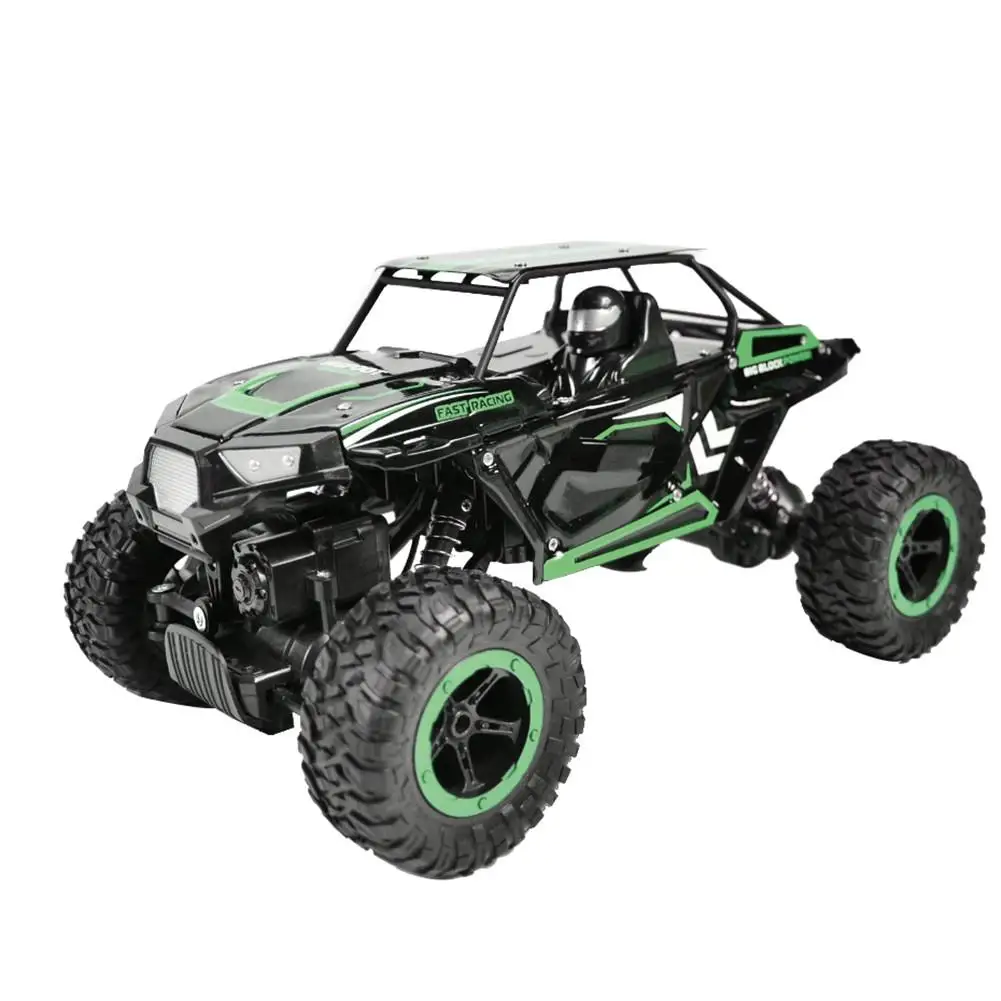 Green 1:14 автомобиль с дистанционным управлением, четыре колеса, скалолазание, внедорожник, электрический автомобиль, игрушка, вездеход, внедорожные транспортные средства, подарки для мальчиков - Цвет: Green