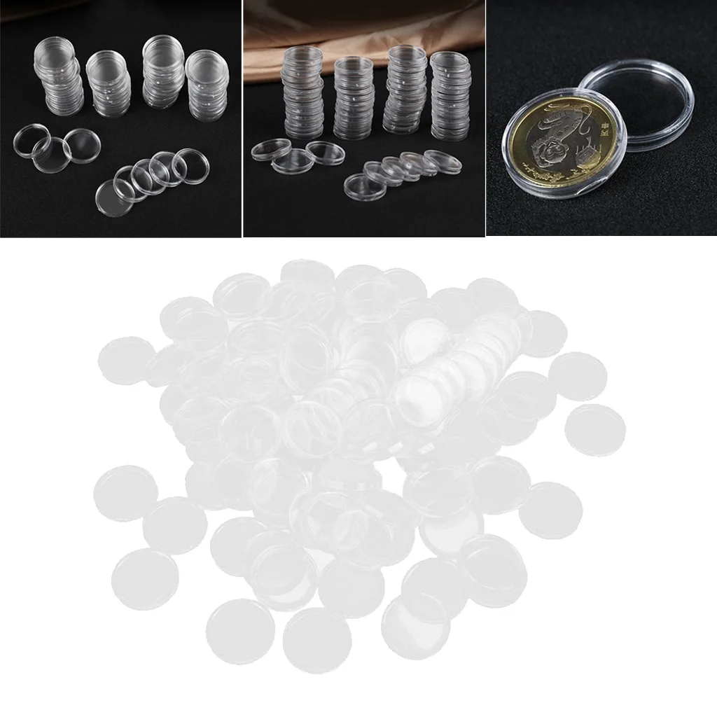 円筒形の透明なプラスチックコインホルダー,40mmキューブ直径,プロのディスプレイ - AliExpress PCCB MINGT 100個 ホワイト  段ボール コインホルダー プロテクター ディスプレイストレージ コインフリップホルダー カ