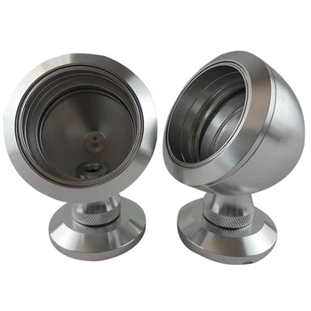 

Car Tweeter Aluminium Base Speaker Boxes ( One Pair ) Titanium 40.3-50Mm