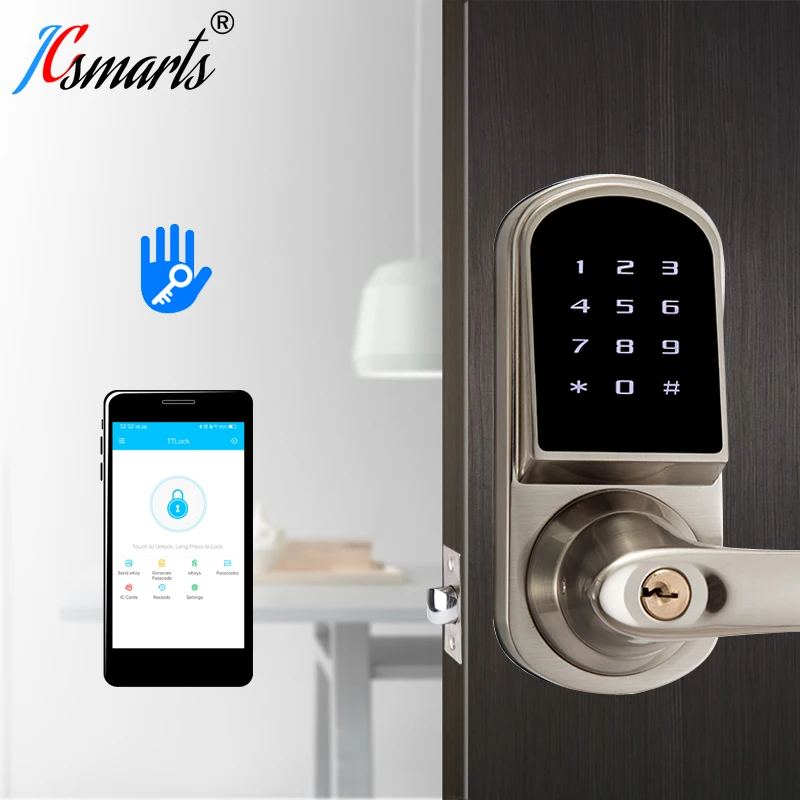 Wireless Ttlock Bluetooth Deadbolt Door Lock Digital Electronic Keyless Entry Touch Keyboard