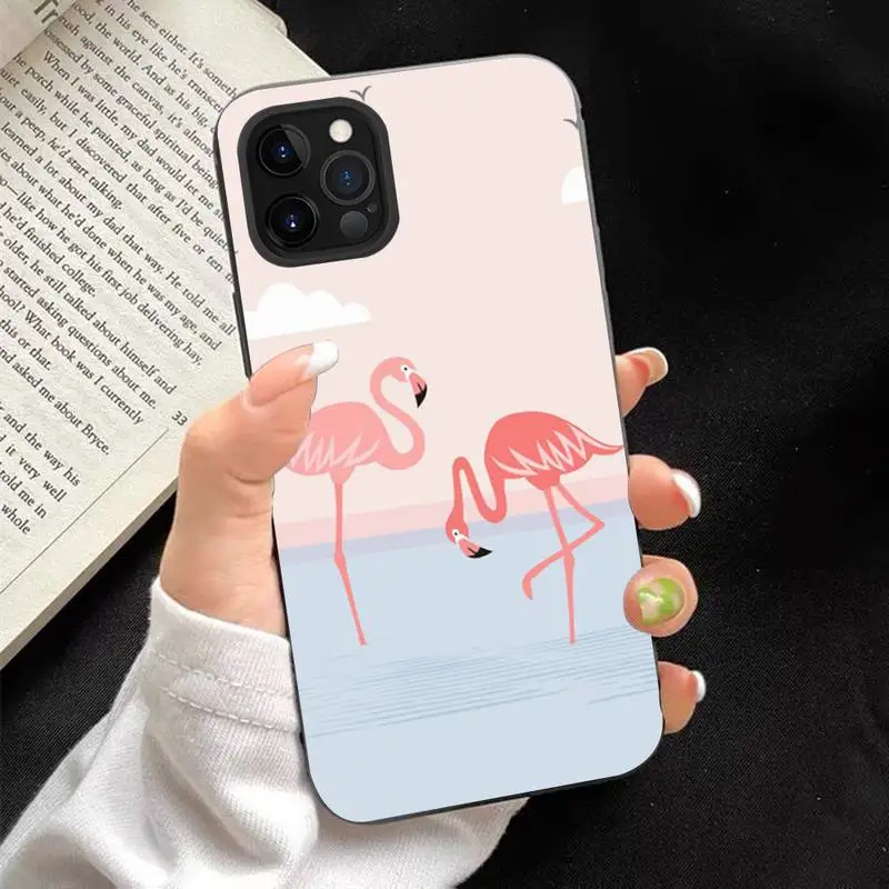 Animal Flamingo Cute Phone Case For Iphone 11 8 7 6 6s Plus X Xs Max 5 5s Se Xr 11 Pro Diy Capa Phone Case Covers Aliexpress