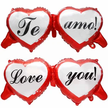 

I Love You Heart Foil Balloons Helium Air Ball Wedding Marriage Decoration Engagement Anniversary Bachelor Party Supplies