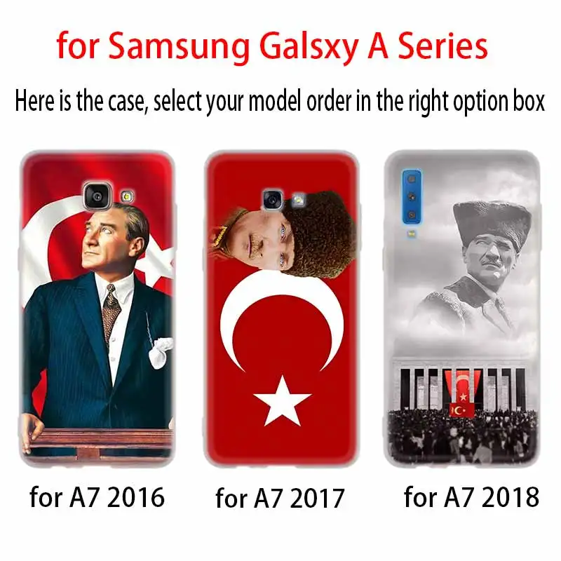 Турция Mustafa Kemal Ataturk чехол силиконовый для Samsung A50 A70 A80 A30 A40 A90 A6 A8 A9 A7 A5 A3 Plus 2018 2017 2016