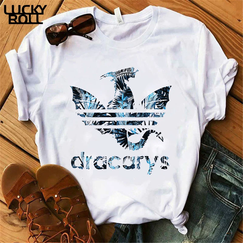 Dracarys Футболка женская мама дракона топы футболки в стиле Харадзюку khaleesi Camisetas dadragon Dragon Got женская летняя одежда