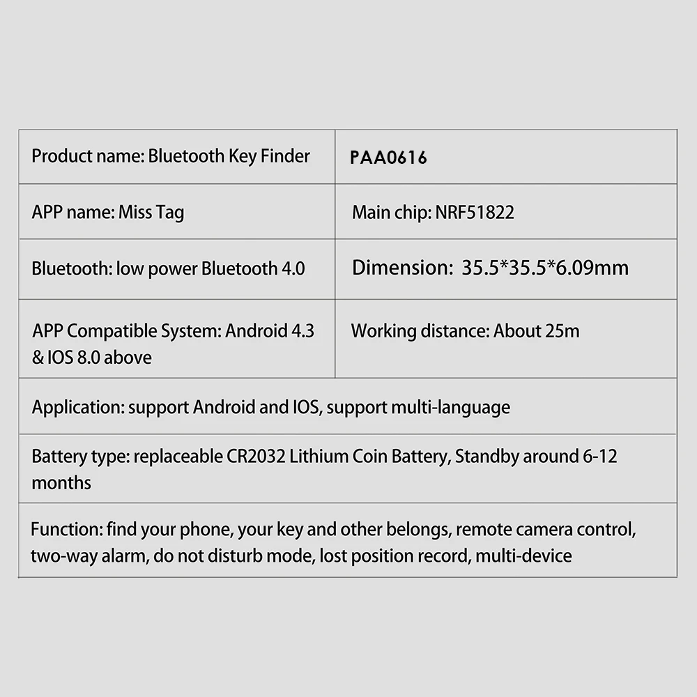 FD02 ключевое устройство для поиска с GPS местоположения Bluetooth Смарт-трекер для детей взрослых домашних животных ключ принадлежность Искатель Сигнализации