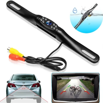 

HD Universal With Cable Parking Reverse Backup Car Metal 170 Degree Rear View Camera Waterproof 8 LED Easy Install Night Vision