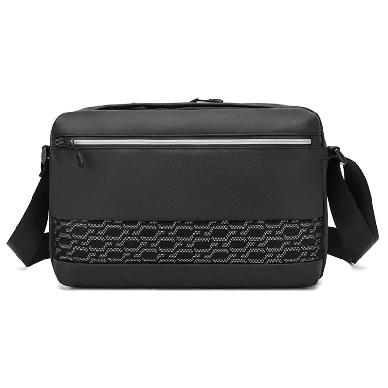 

ABDB-Men'S Shoulder Bag Horizontal Version Diagonal Cross Bag Casual Bag Peritoneal Material Waterproof Outdoor Leisure Bag