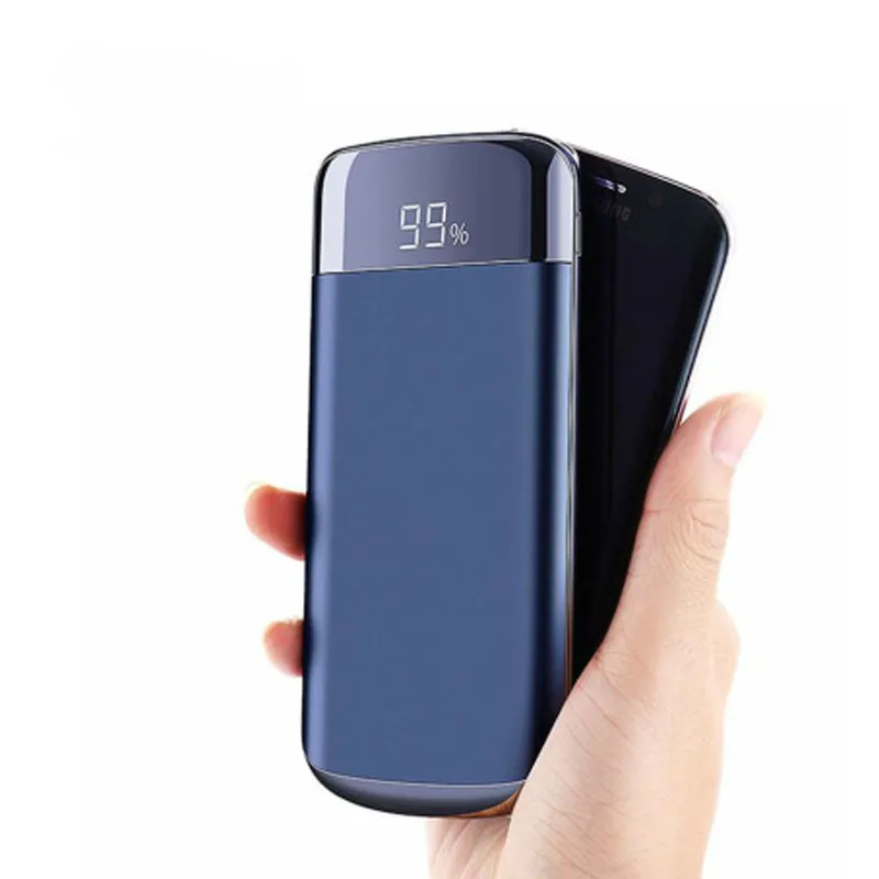 Power Bank 30000mah External Battery PoverBank 2 USB LED Powerbank Portable Mobile Phone Charger for Xiaomi Iphone7 8 Huawei | Мобильные