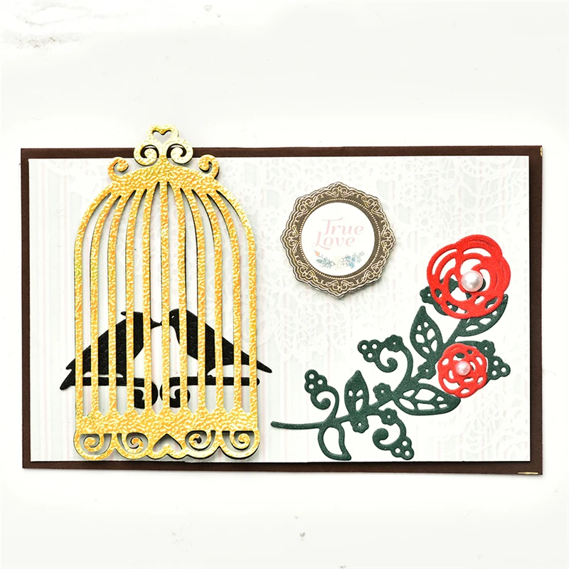 

InLoveArts Cage Flower Bird Dies Metal Cutting Dies for Card Making Scrapbooking Dies Embossing Cuts Craft New 2020 for Dies