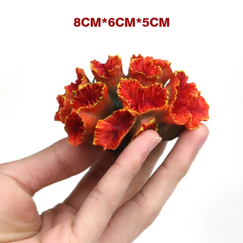 Simulation Coral Reef Aquarium Ornament Resin Fish Tank Artificial Scenery