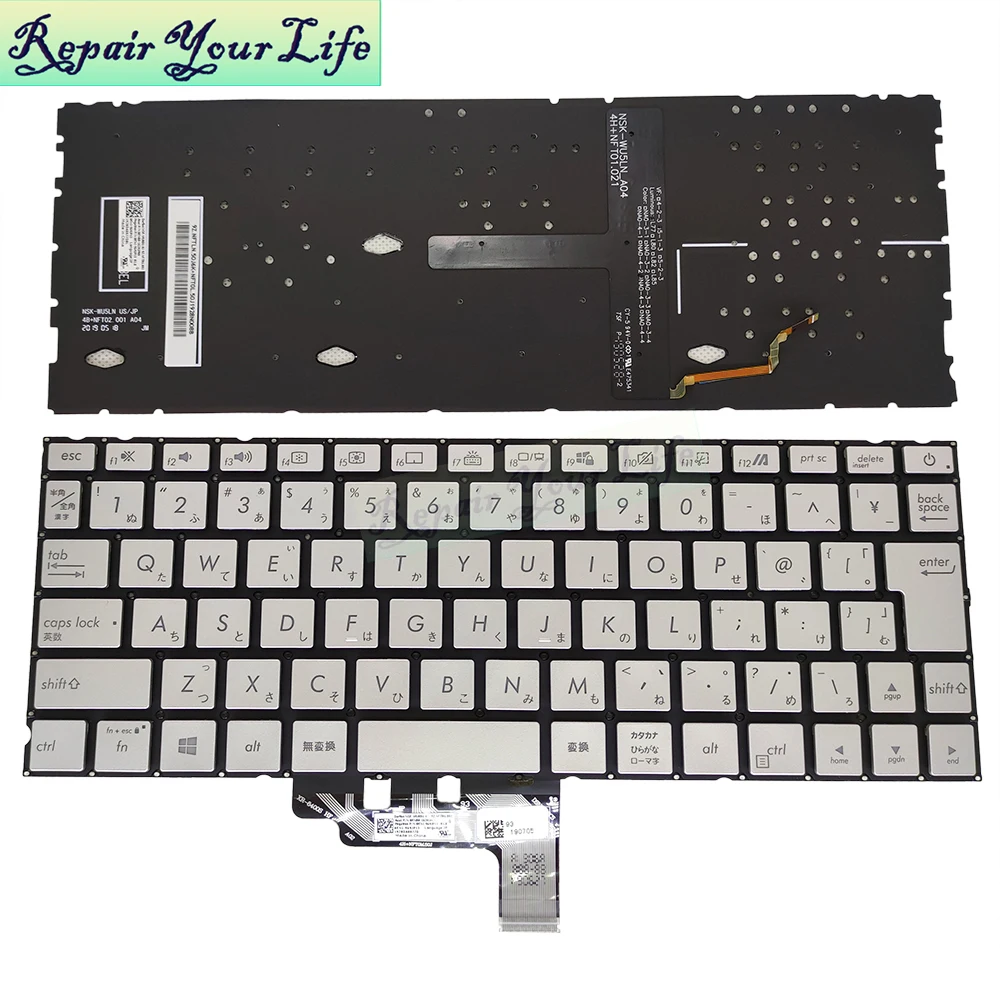 Teclado Portátil Japonês Azul Teclados Retroiluminados para Asus Zenbook 13 Ux334 Ux334fl Ux334fa 0knb0 1620jp00 162hjp00 Russo jp Reino Unido - Imagem 4