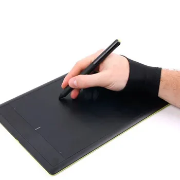 

Anti-fouling both for right and left hand artist drawing glove for any Graphics drawing Tablet black S M L size