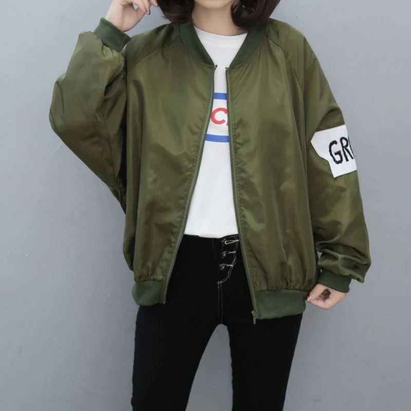 Chaqueta Mujer Повседневная Куртка бомбер байкерская куртка консервативный стиль