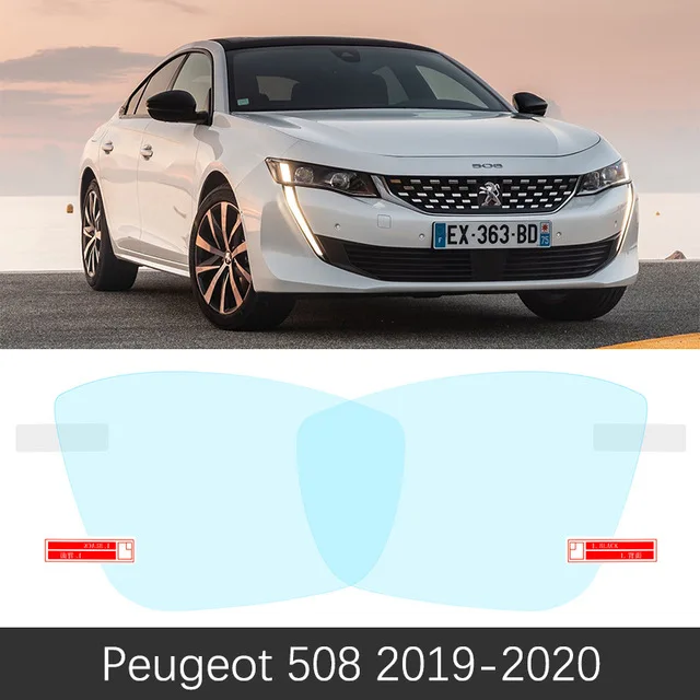 Для peugeot 508 508sw 508GT RXH 2010- полное покрытие противотуманная пленка зеркало заднего вида дождестойкий аксессуары 2012 - Название цвета: Peugeot 508 19-20