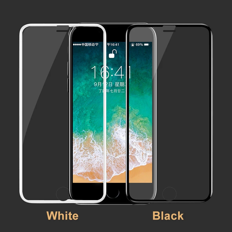 9D закаленное стекло для iPhone 6 6s 7 8 11 Pro XR XS Max Защита экрана для iPhone 7 6 6s 8 Plus полное покрытие Закаленное стекло пленка