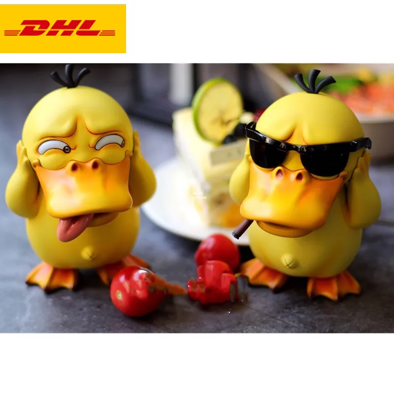 

6" Anime Cute Animal Statue Duck Bust Psyduck Full-Length Portrait Home Decor Holiday Gift GK Action Figure Toy BOX 15CM V678