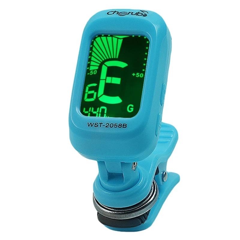 Hot Electric Guitar Tuner Digital Clip-on Portable Foldable Chromatic Rotating Clip High Sensitivity Violin Ukulele Guitar Parts
