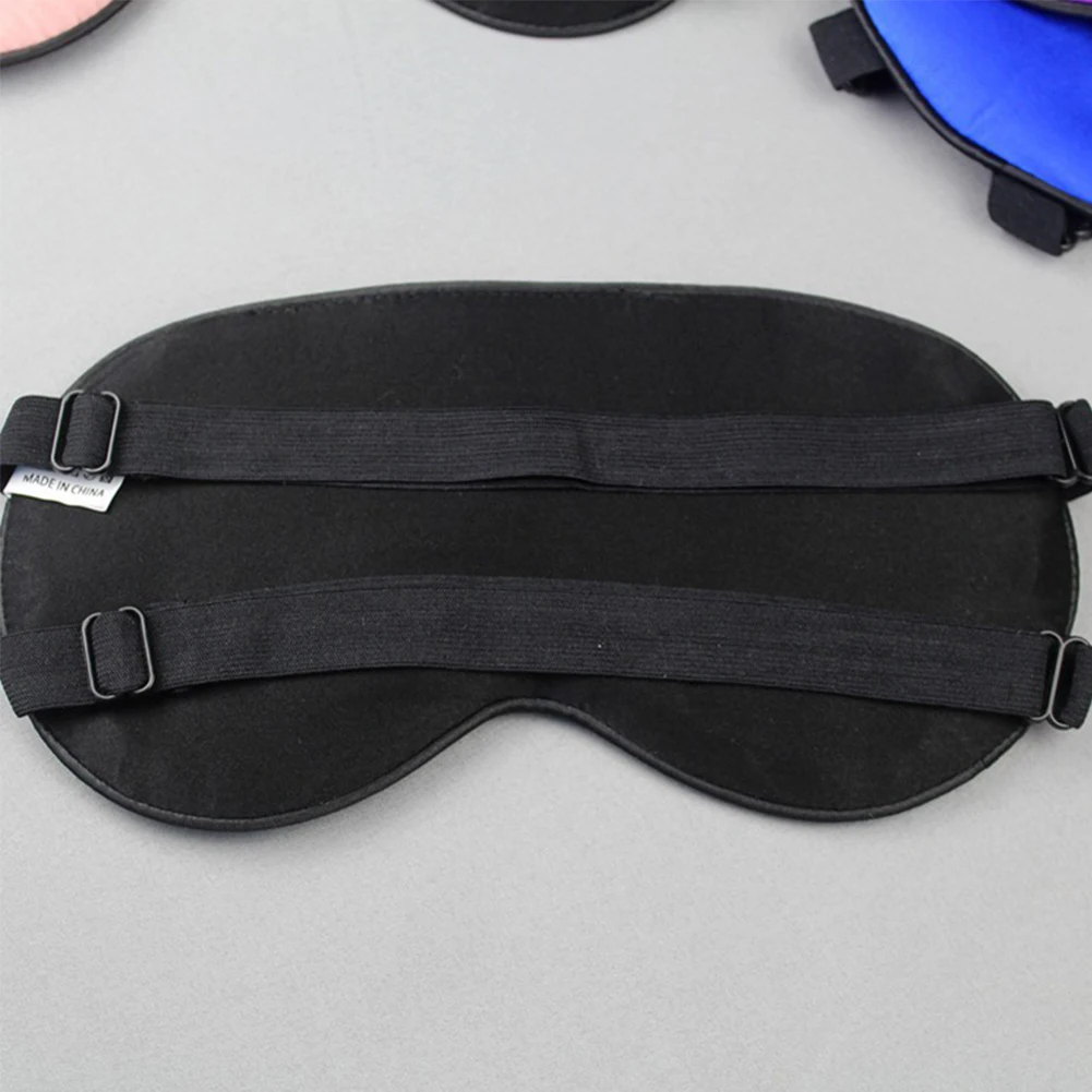 Eye Mask Flight Faux Silk Home Sleep Shading Lightweight Relaxing Adjustable Strap Soft Travel Eyelashes Embroidery 2