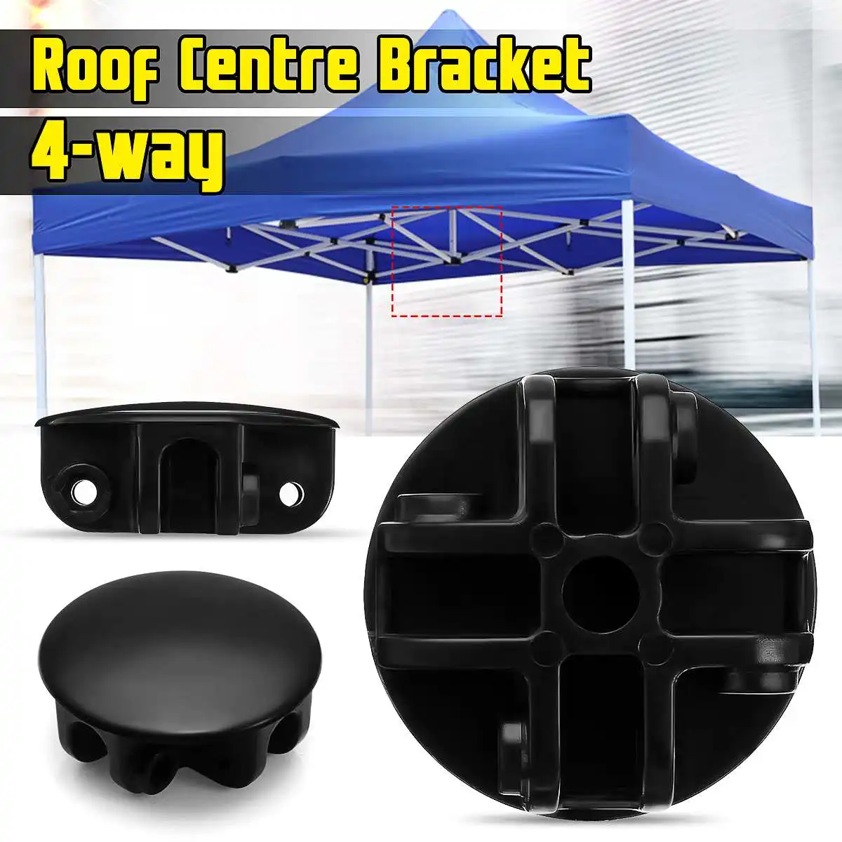 

4-Way Roof Centre Bracket Replacement Parts Canopy Connector for Gazebo Tent