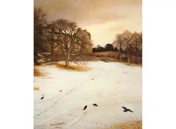 

Hand Painted Art Paintings by Teachers - Christmas Eve John Everett Millais - Oil Painting on Canvas