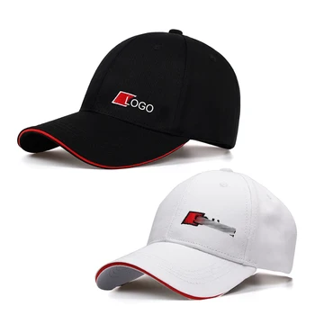 

Embroidery Car logo sunhat for Sline S-line emblem hat men women outdoor baseball cap auto styling black white chapeau chapeau