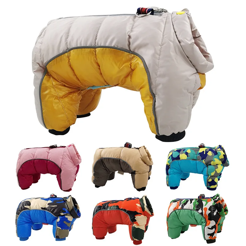 

Winter Pet Dog Clothes Super Warm Jacket Thicker Cotton Coat Waterproof Small Dogs Pets Clothing French Bulldog Puppy Clothes