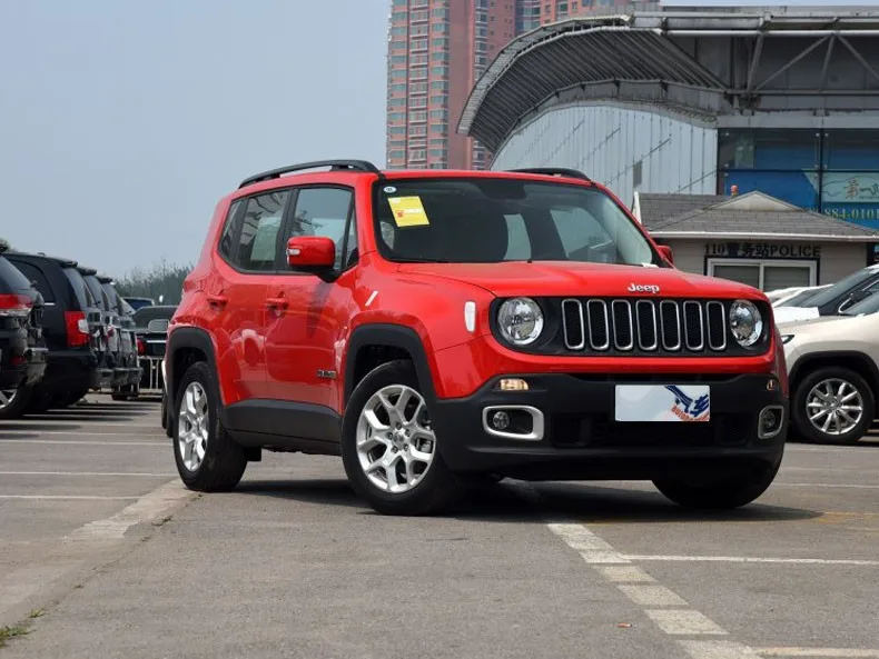 Для Jeep Renegade для внутренней отделки карбоновое волокно цветная ручка Крышка вентиляционное отверстие SUV Украшение Аксессуары для укладки