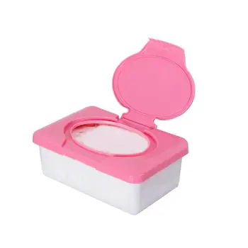 

Wet Wipes Box Plastic Wet Tissue Baby Wipes Box Automatic Case Pop-up Design Tissue Case random color 200*120*80mm