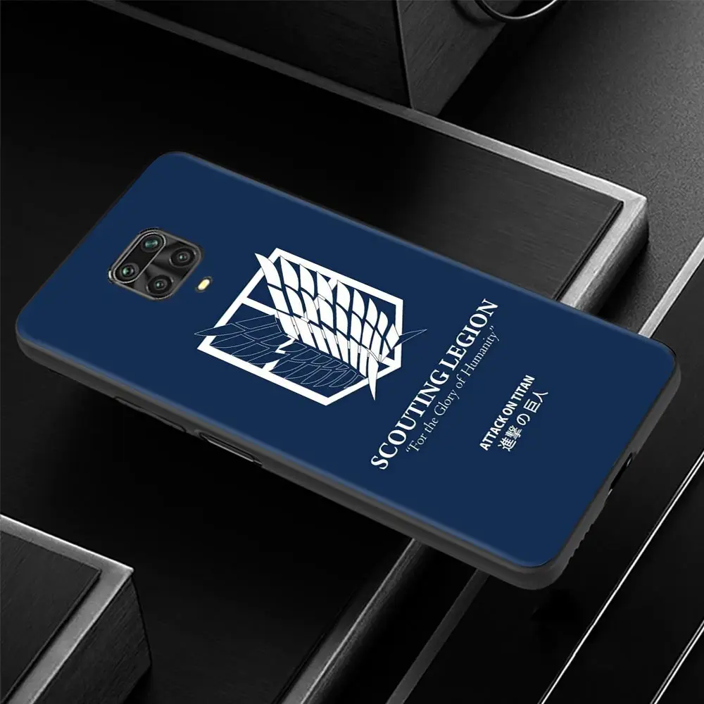 Shell For Xiaomi Redmi Note 11 9 8 10 Pro 7 9t 8t 9s 10lite Case For Redmi 9 8 9c 9a 8a 7a Silicone Cover Attack On Titan Icon Phone Case Covers Aliexpress