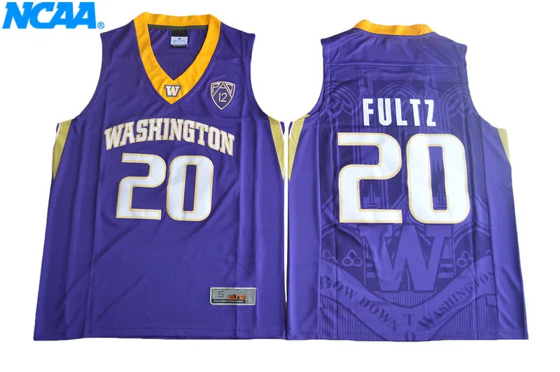 Новое поступление высокое качество Washington Markelle Fultz#20 футболка колледжа ограниченное спортивные Джерси S-XXXL - Цвет: 6
