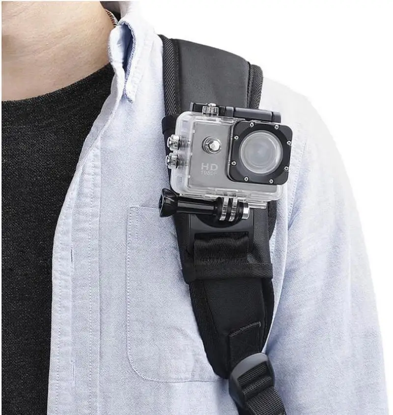 Вращающийся на 360 градусов спортивный рюкзак для камеры GoPro Hero 8 7 6 5 4 держатель рюкзака ремень для Yi 4K для SJCAM для eken