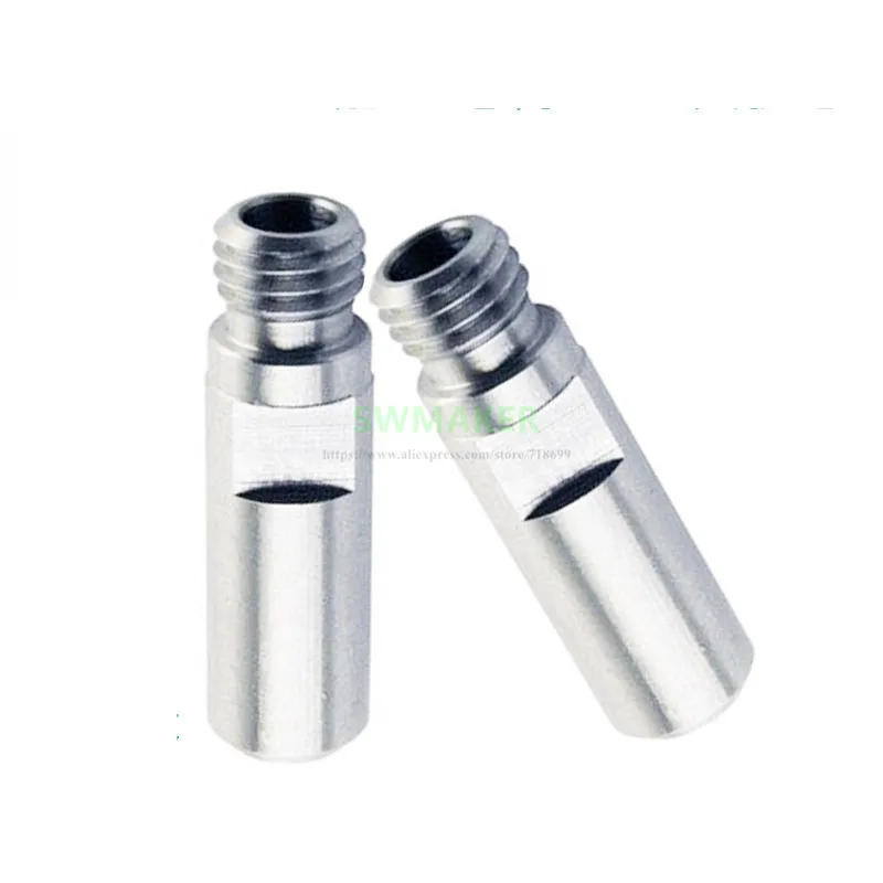 

2pcs Wanhao MK10 Throat Tube Stainless Steel M7 for Wanhao i3 / PLUS / D4 / D6 / D9 3D Printers High Quality