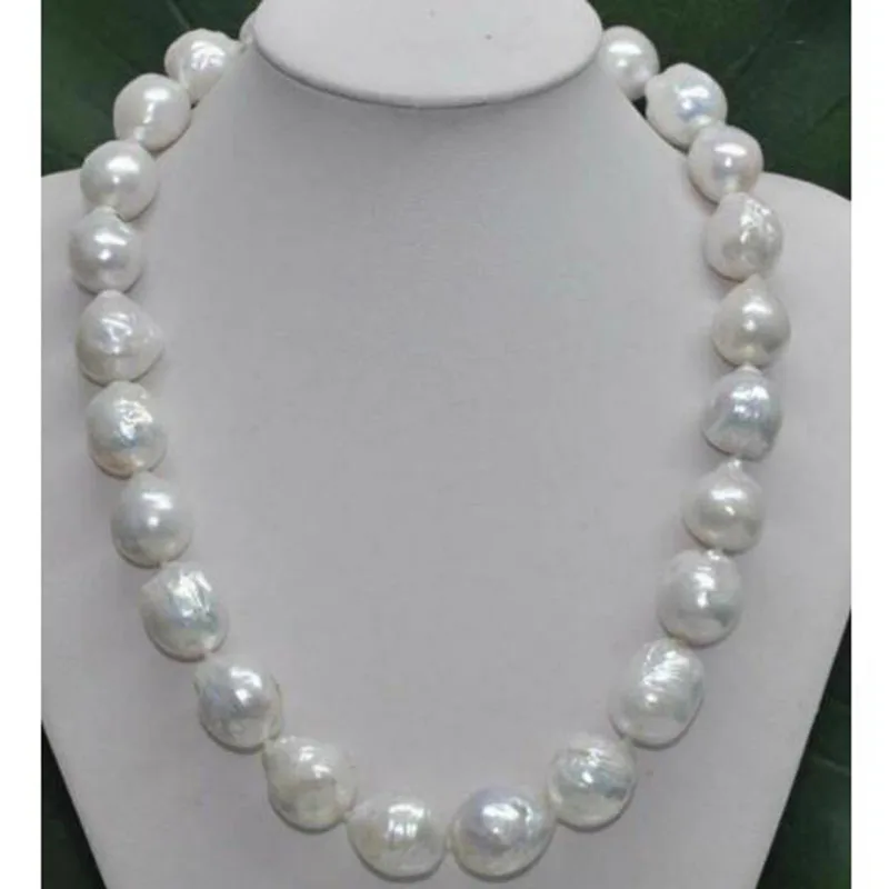 

baroque 24" AAA Huge 16-18MM SOUTH SEA NATURAL multicolor PEARL NECKLACE jj