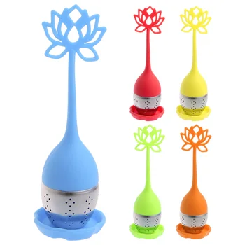 

Silicone Lotus Loose Tea Infuser Stainless Steel Filter Diffuser Strainer Gifts